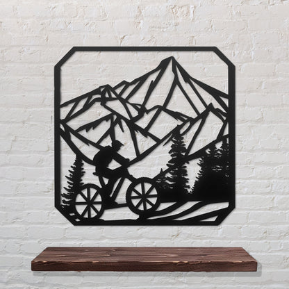 Mountain Bike Metal Wall Art