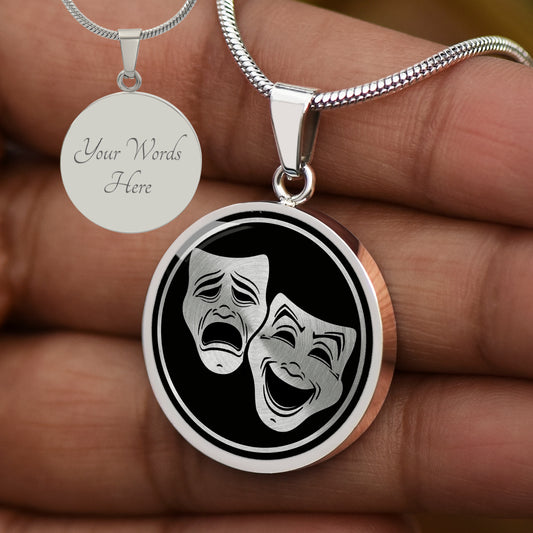 Custom Drama Mask Necklace