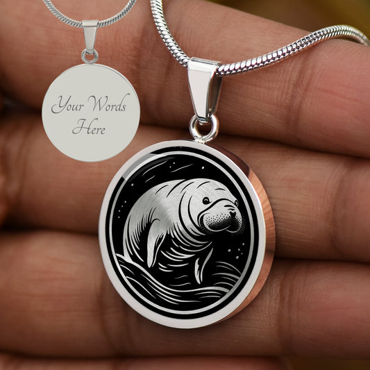 Custom Manatee Necklace