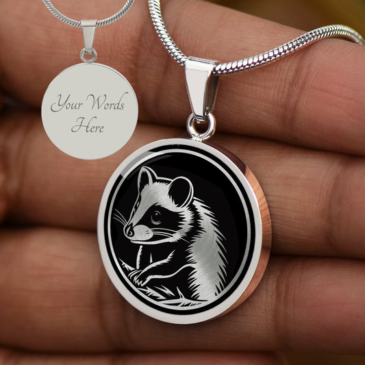 Custom Opossum Necklace