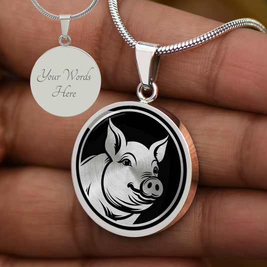 Custom Pig Necklace