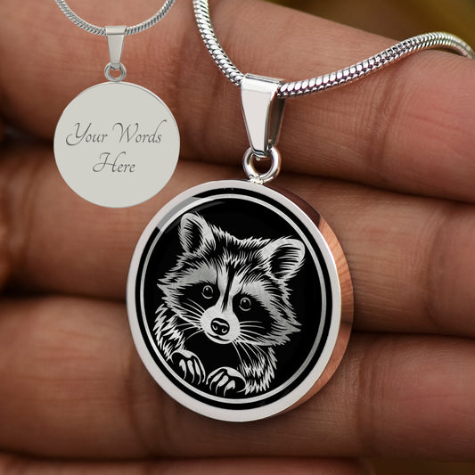 Custom Raccoon Necklace