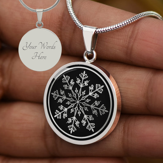 Custom Snowflake Necklace