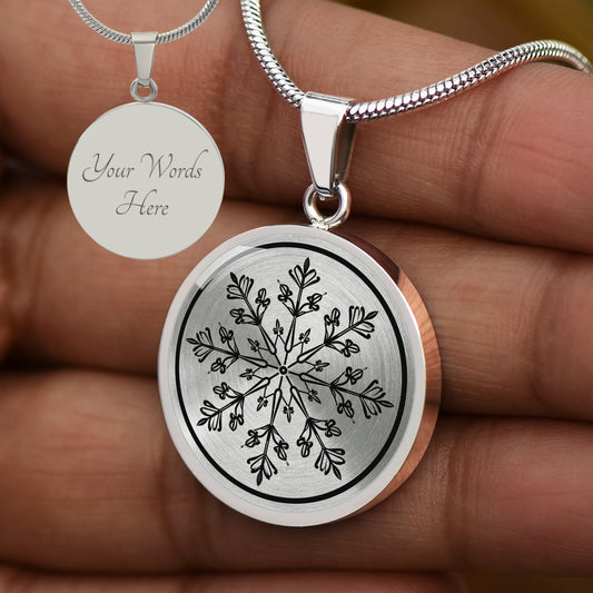 Custom Snowflake Necklace