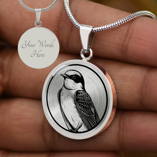 Custom Swallow Bird Necklace