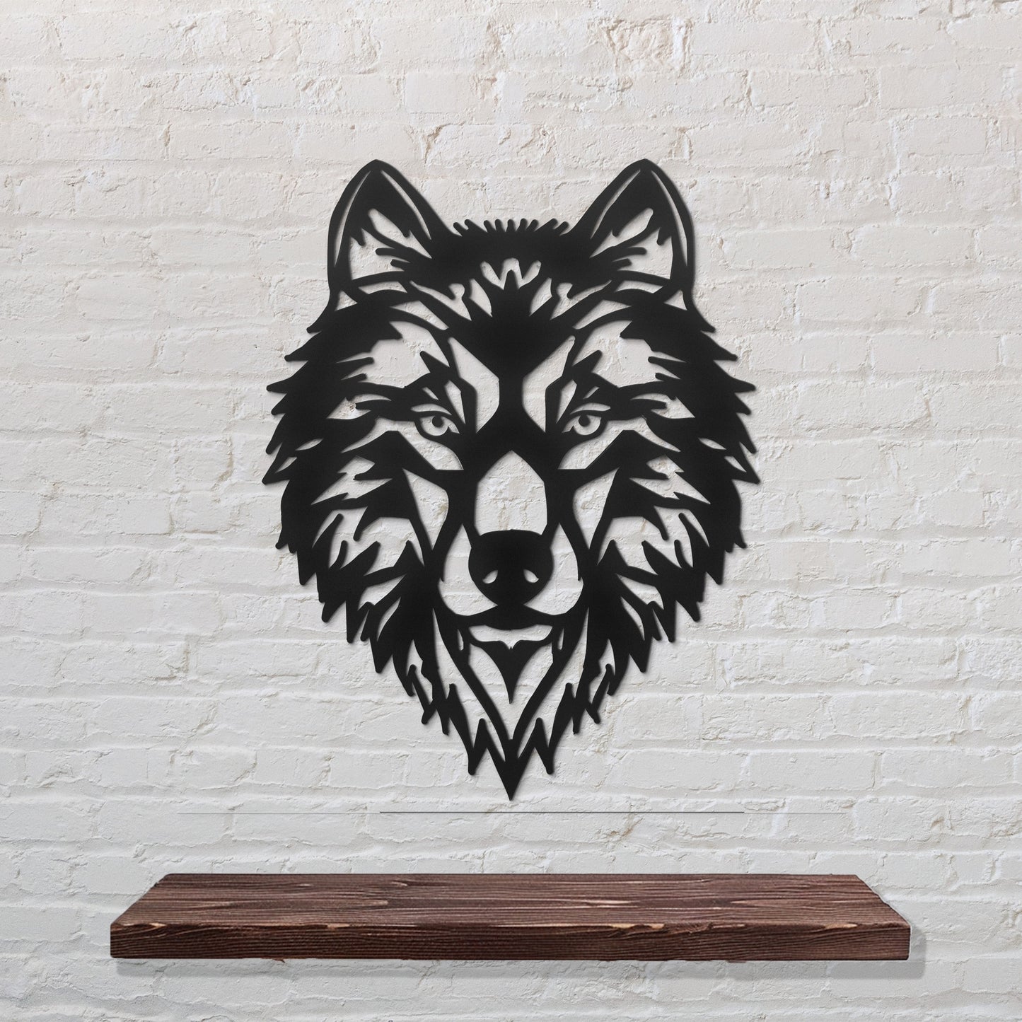 Bohemian Wolf Metal Wall Art