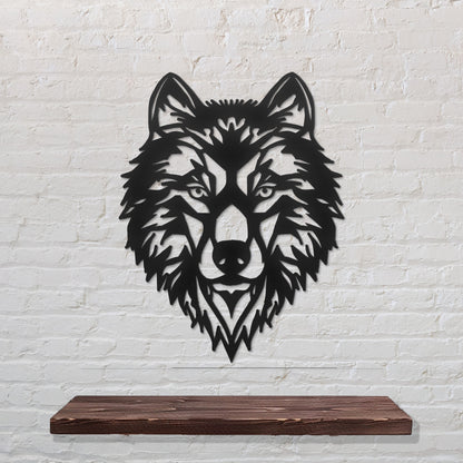 Bohemian Wolf Metal Wall Art