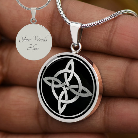 Custom Wiccan Protection Knot Necklace