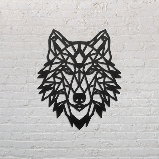 Bohemian Wolf Metal Wall Art