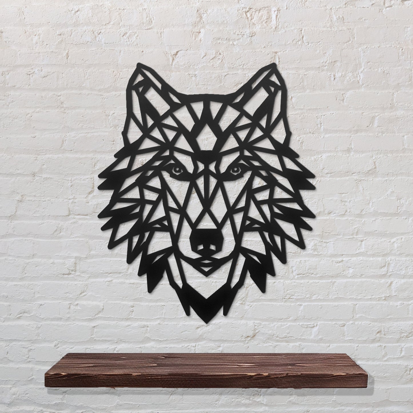 Bohemian Wolf Metal Wall Art