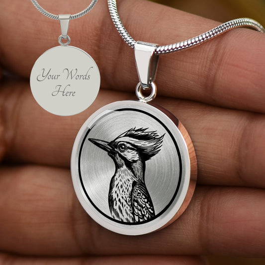 Custom Woodpecker Necklace