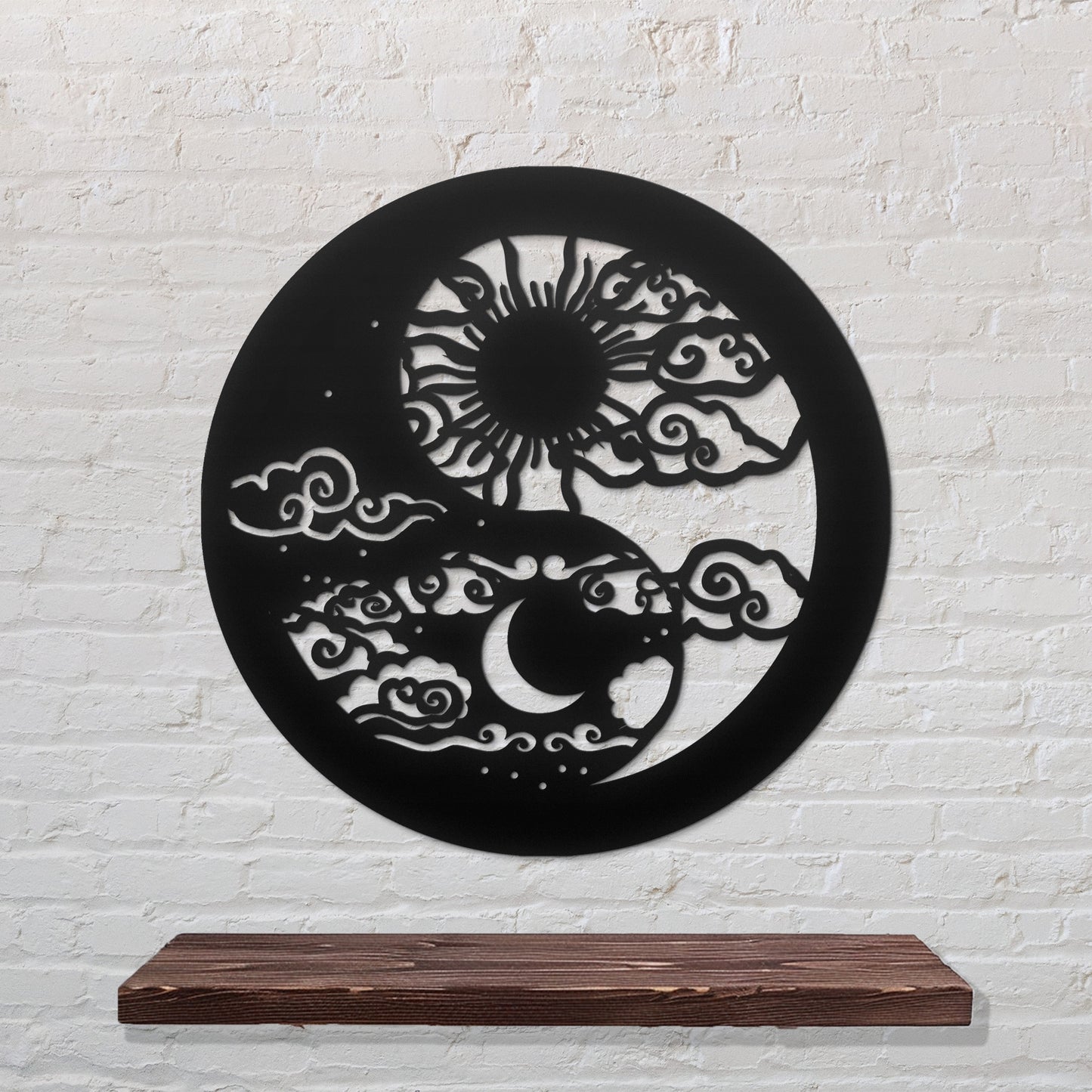 Yin Yang Metal Wall Art