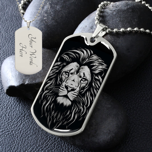 Custom Men's Lion Necklace