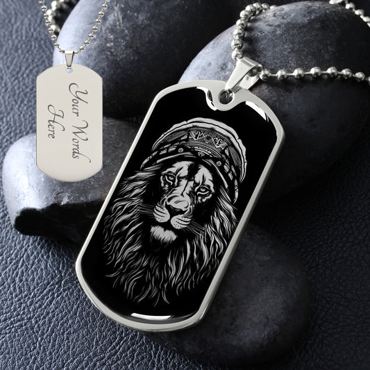 Custom Arabic Lion Men's Necklace