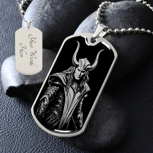 Custom Loki, God of Mischief Necklace