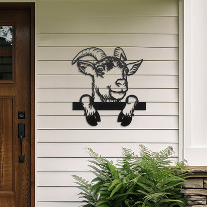 Goat Metal Wall Art