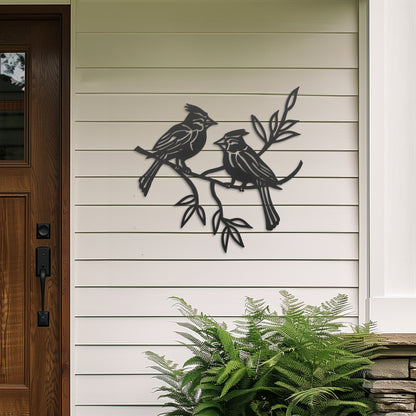 Red Cardinal Metal Wall Art, Northern Cardinal Home Decor