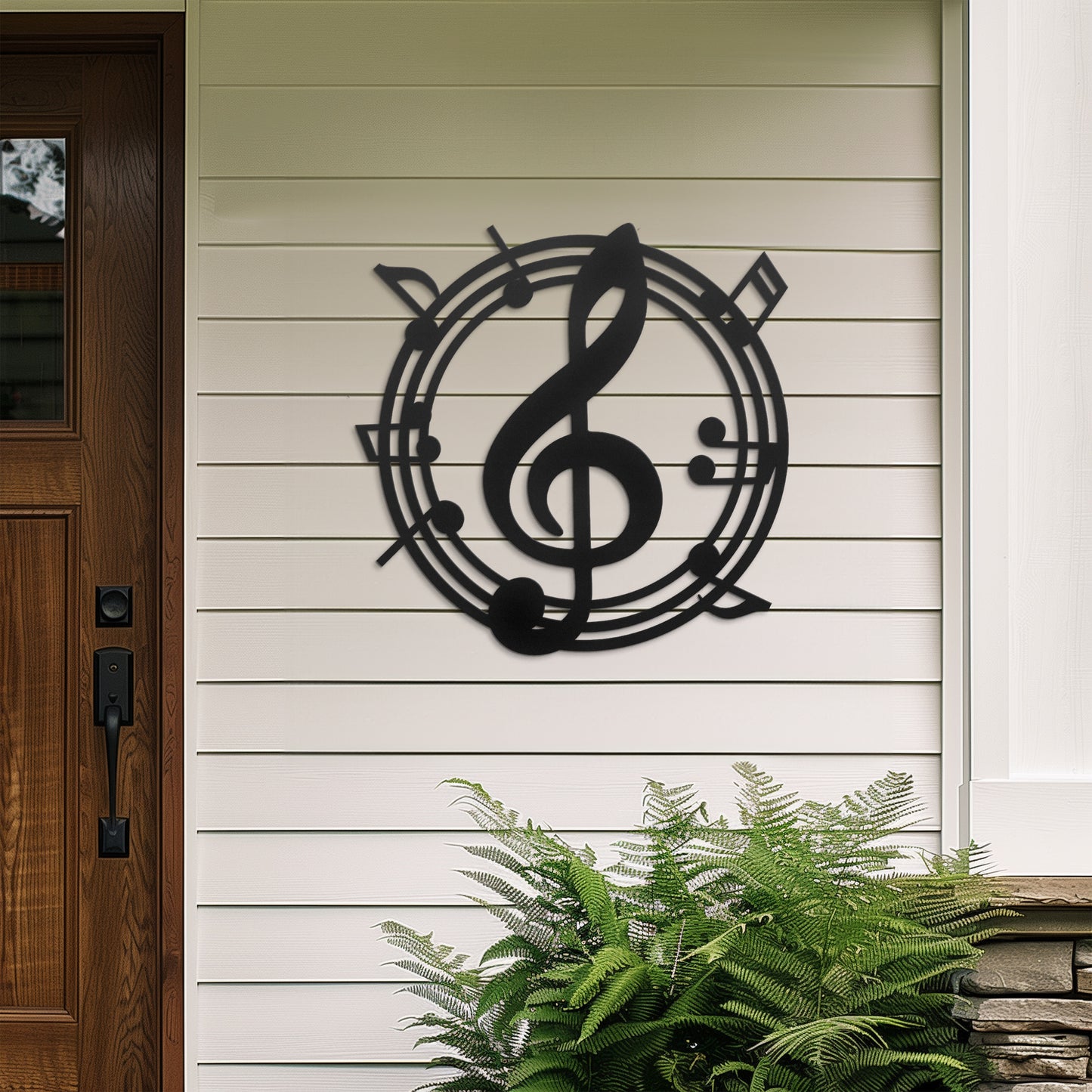 Musical Notes Metal Wall Art