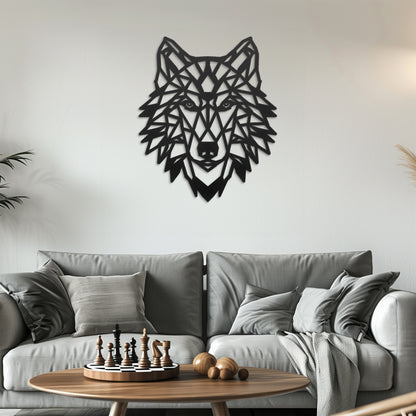 Bohemian Wolf Metal Wall Art