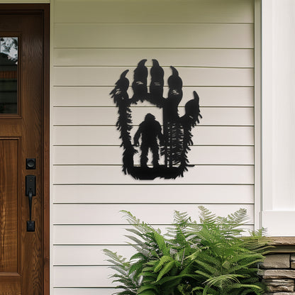 Big Foot Metal Wall Art