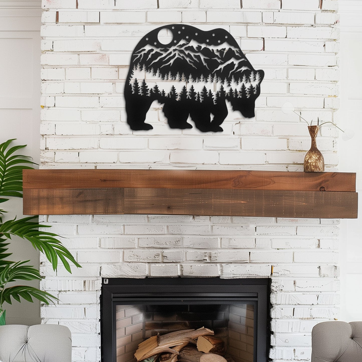 Bear Mountain Metal Wall Art