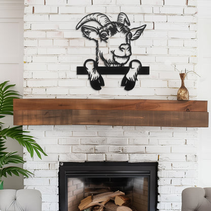 Goat Metal Wall Art