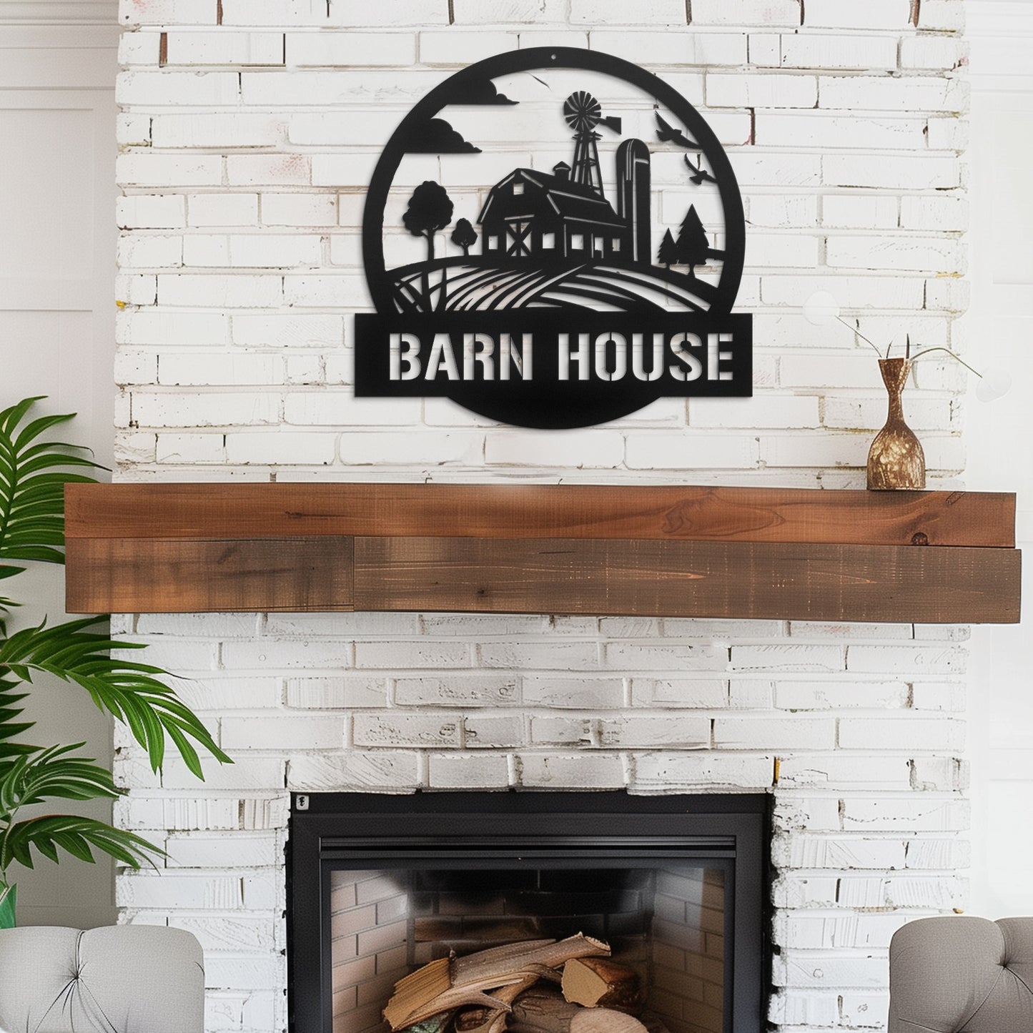 Metal Barn Sign, Farm Metal Wall Art