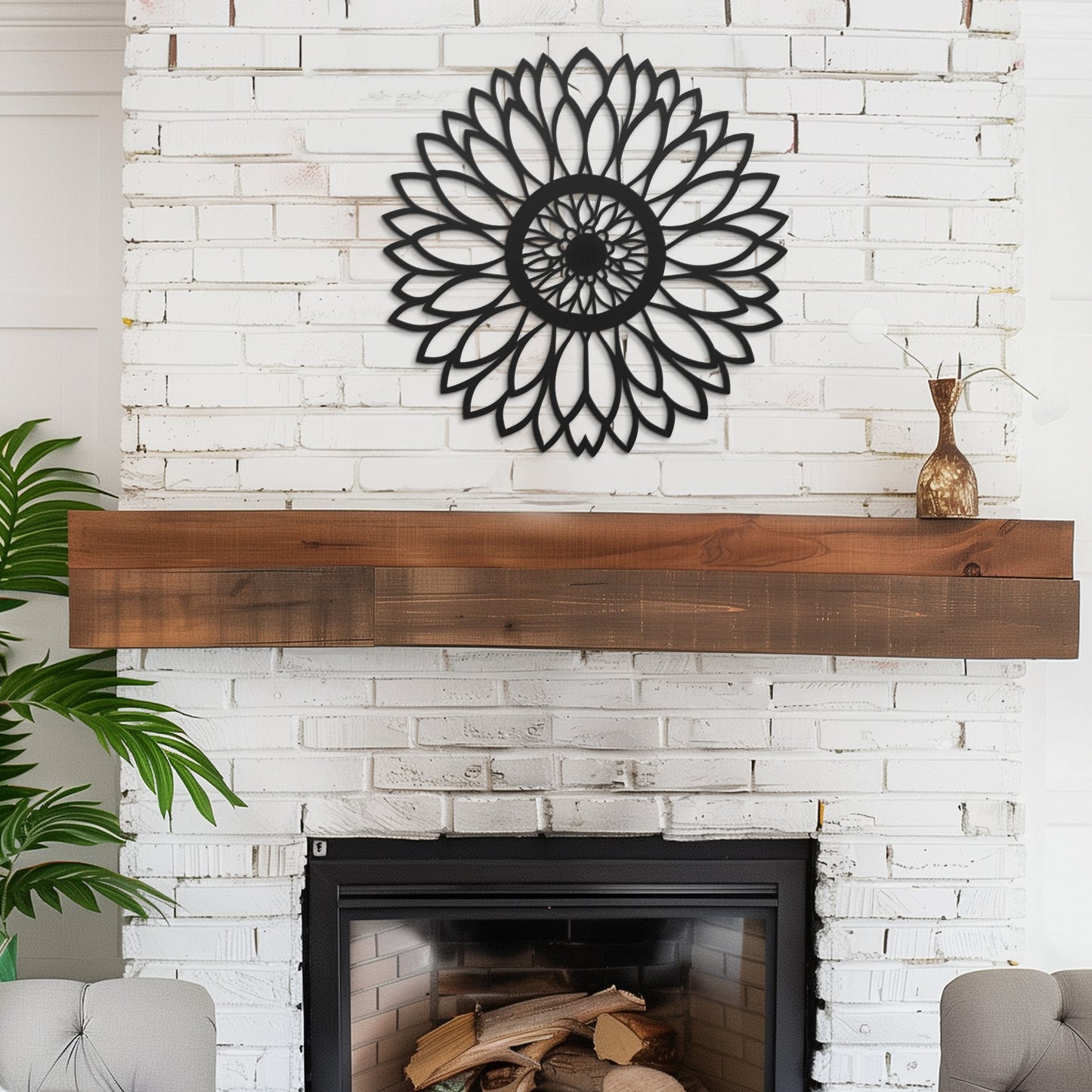 Sunflower Metal Wall Art