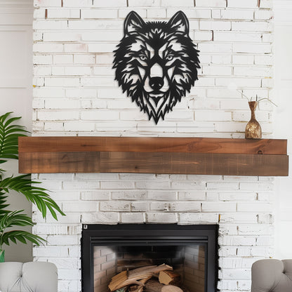 Bohemian Wolf Metal Wall Art