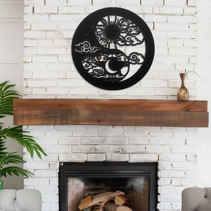 Yin Yang Metal Wall Art