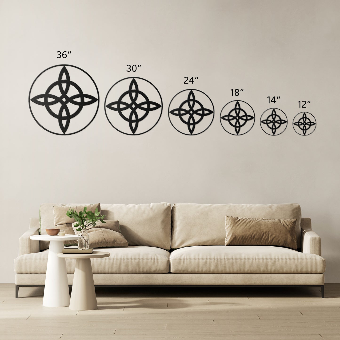 Custom Witches Knot Metal Wall Art