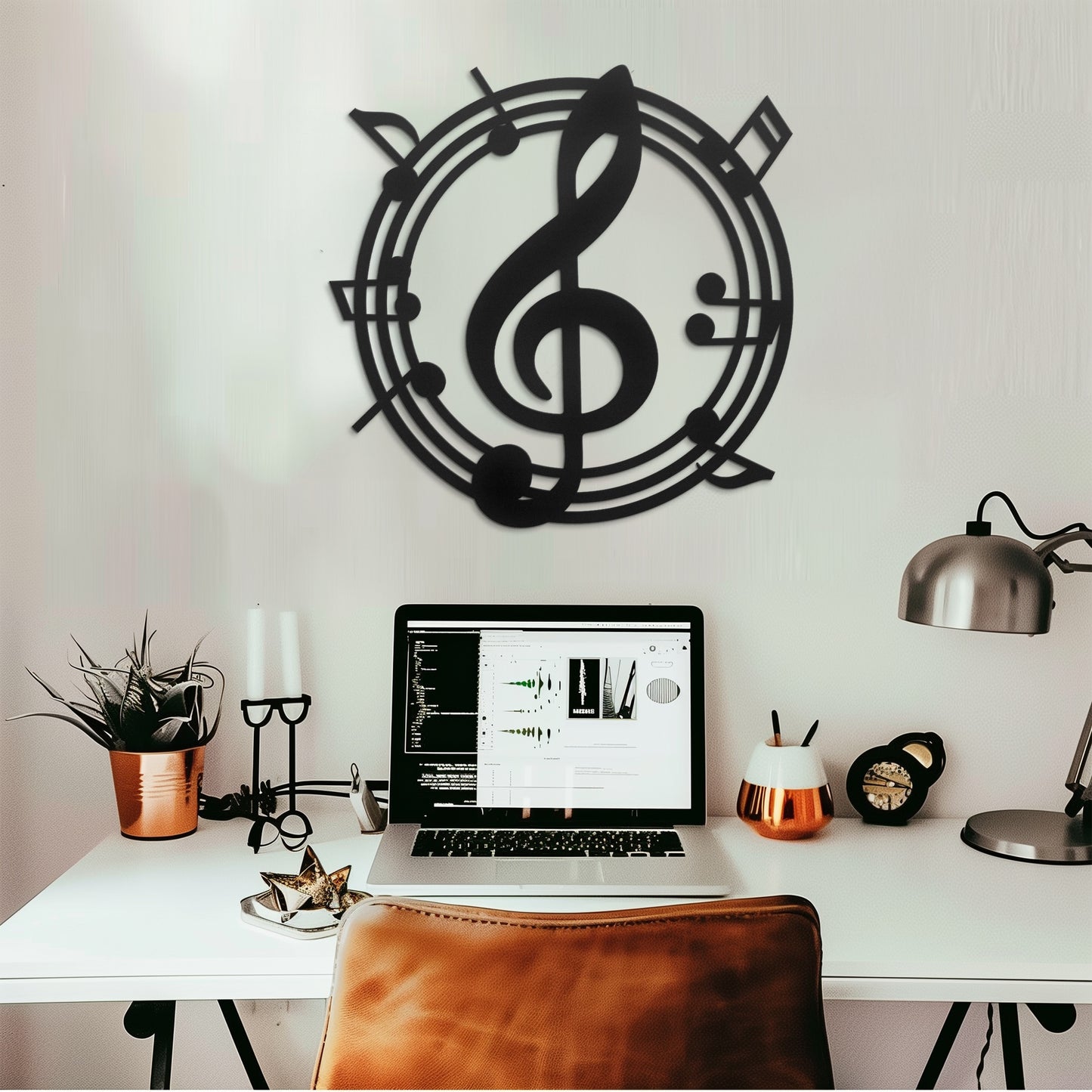 Musical Notes Metal Wall Art