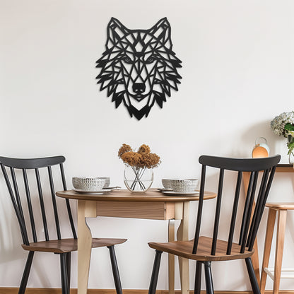 Bohemian Wolf Metal Wall Art