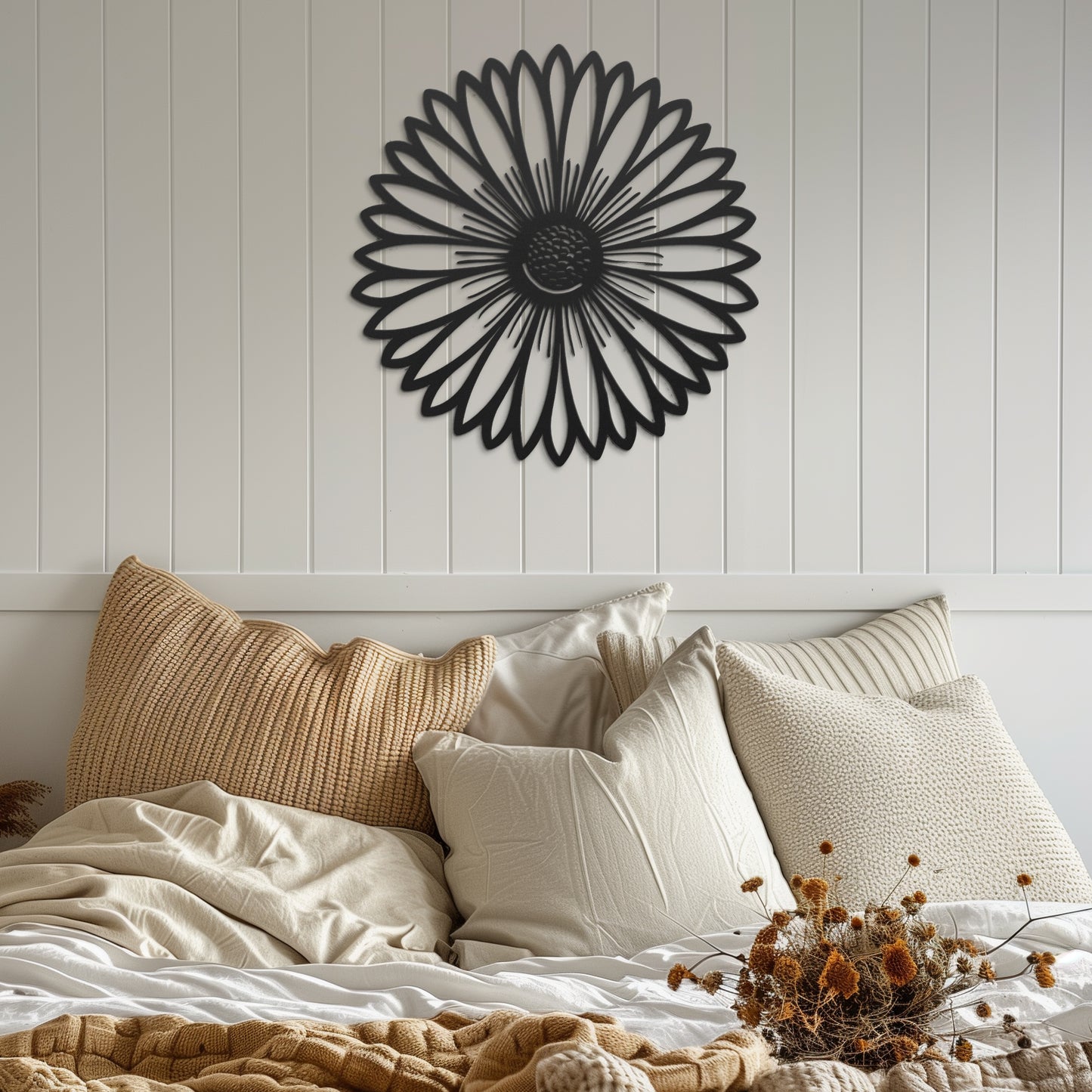 Daisy Flower Metal Wall Art