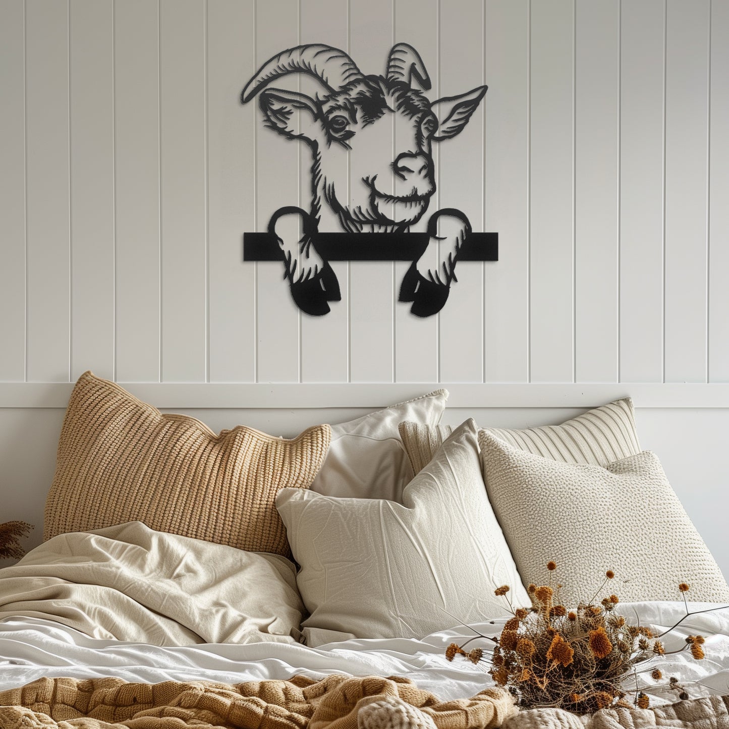 Goat Metal Wall Art