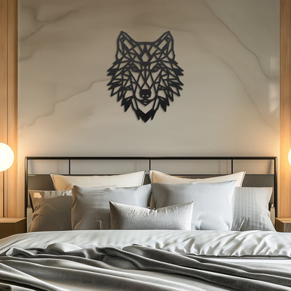 Bohemian Wolf Metal Wall Art