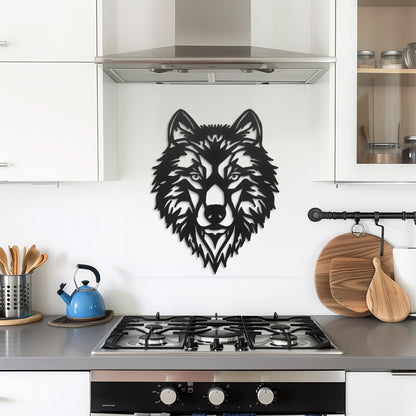 Bohemian Wolf Metal Wall Art