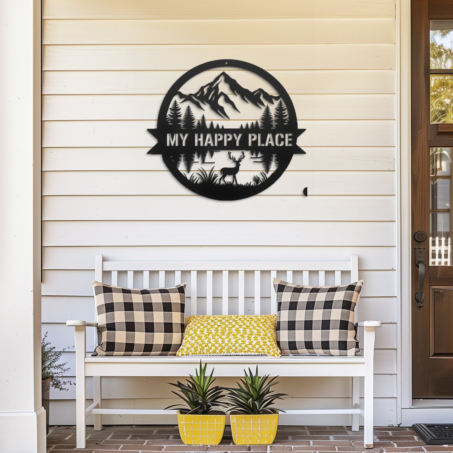 Custom Cabin Metal Wall Art