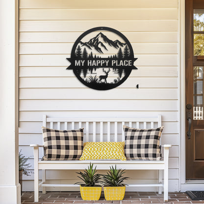 Custom Cabin Metal Wall Art