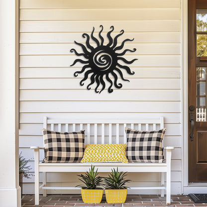 Wacky Sun Metal Wall Art