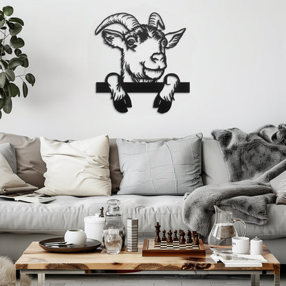 Goat Metal Wall Art