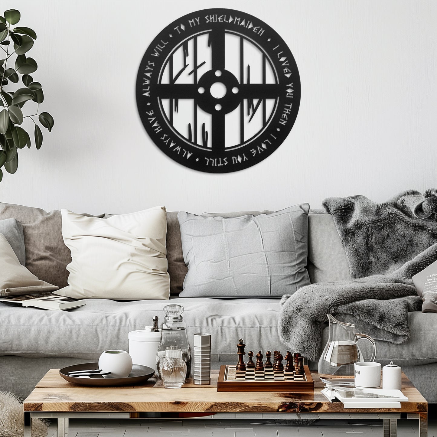 Shieldmaiden Metal Wall Art