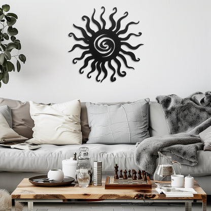 Wacky Sun Metal Wall Art