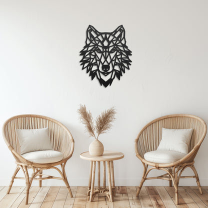 Bohemian Wolf Metal Wall Art