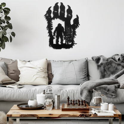 Big Foot Metal Wall Art