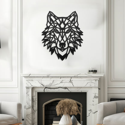 Bohemian Wolf Metal Wall Art