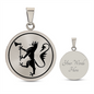 Custom Norway Lion Emblem Necklace
