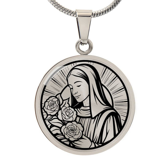 Custom St. Therese Of Lisieux Necklace