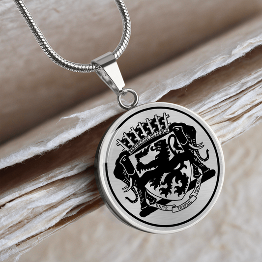 Custom Republic Of Congo Emblem Necklace