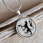 Custom Norway Lion Emblem Necklace